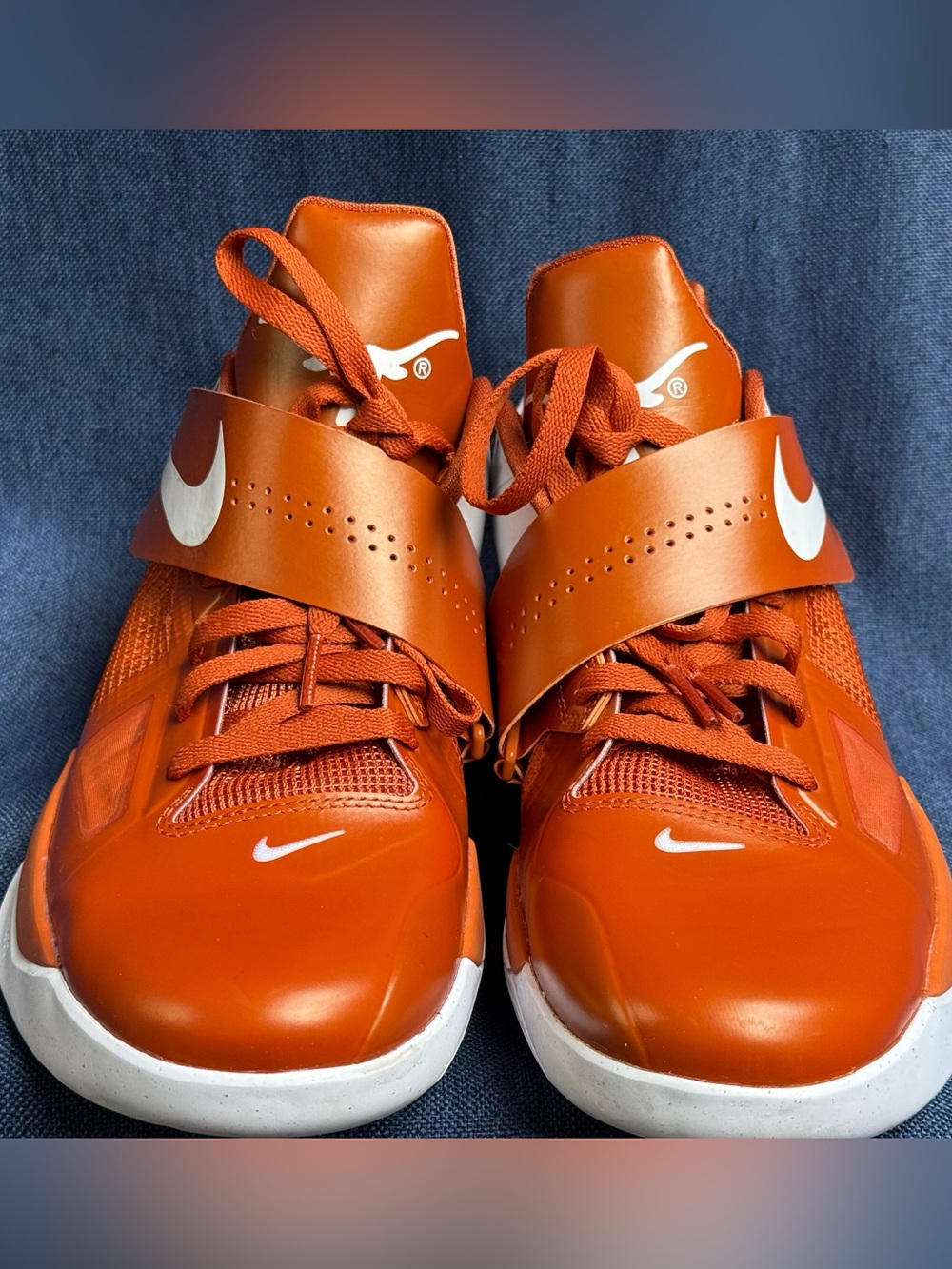 Size 10.5 - Nike Zoom KD 4 Texas Longhorns Desert Orange White 2025 - Picture 2 of 8